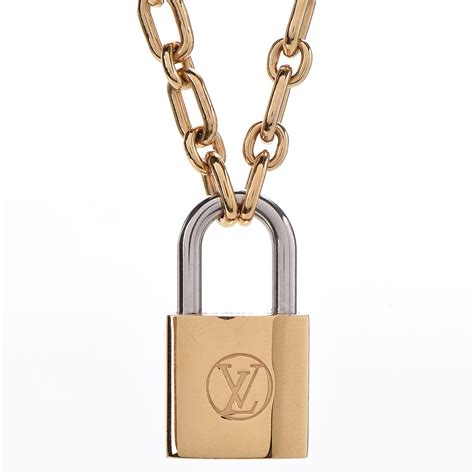 louis vuitton gold metal hardware lock me necklace|louis vuitton lock necklace vintage.